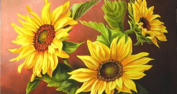 عکس نقاشی گل سخت با مداد رنگی