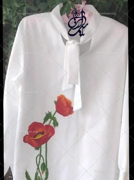عکس نقاشی گل شقایق وحشی