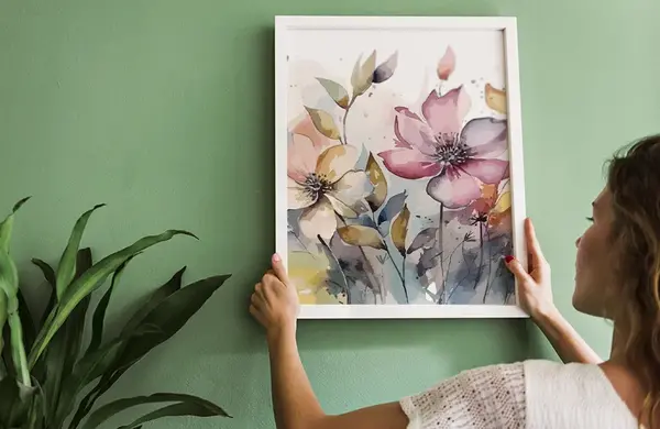 عکس نقاشی گل شکوفه ساده
