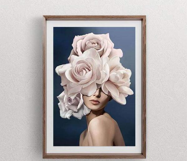 عکس نقاشی روی صورت گل