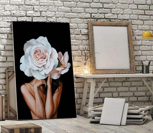 عکس نقاشی روی صورت گل