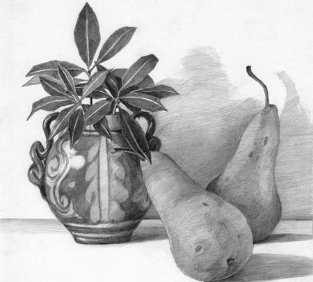 عکس نقاشی طراحی گلدان