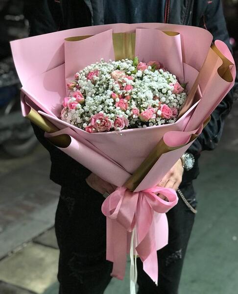 عکس نقاشی گل عروس ساده