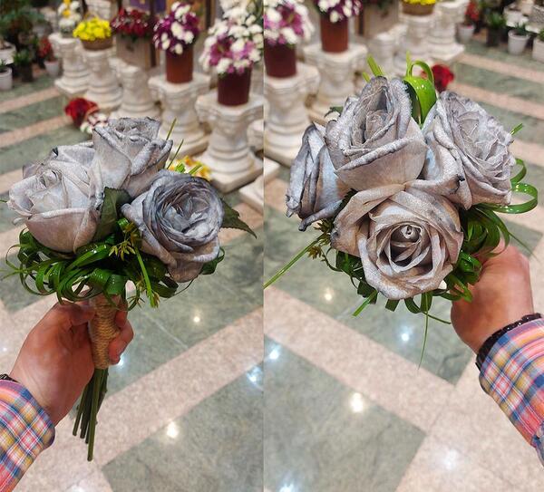 عکس نقاشی گل عروسک
