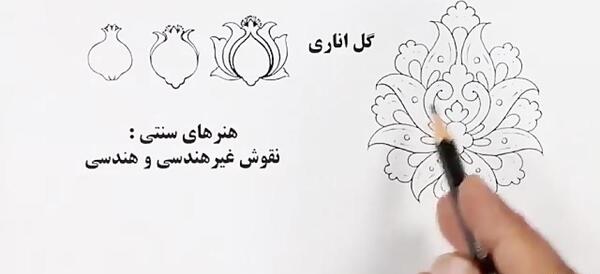 عکس نقاشی گل لاله عباسی ساده