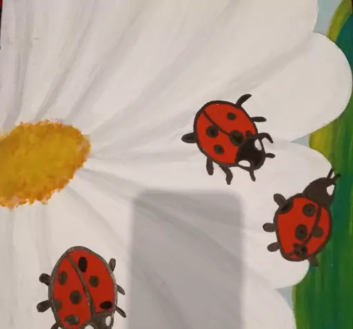 عکس نقاشی گل فروشی با گواش