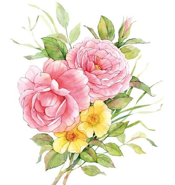عکس نقاشی گل فروشی با گواش