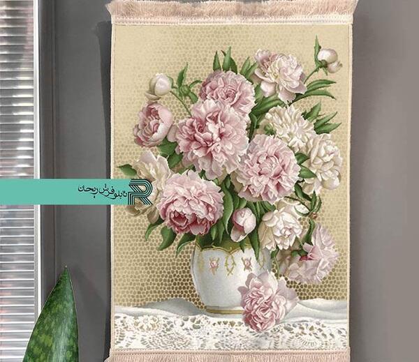 عکس نقاشی گل فرش ساده