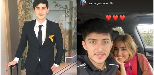 عکس سردار آزمون زنش
