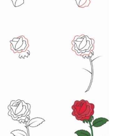 عکس نقاشی گل کوچک و آسان