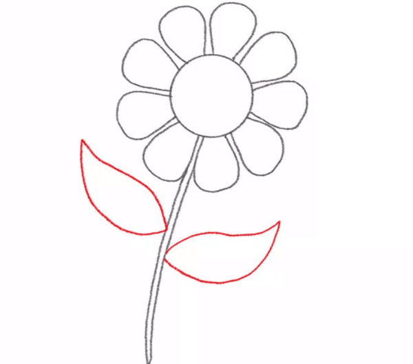 عکس نقاشی گل رز کوچولو