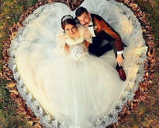 آتلیه عکس عروس و داماد عاشقانه
