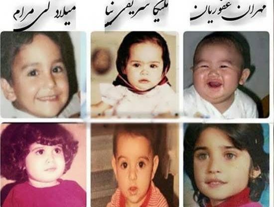 عکس کودکی بازیگران زن