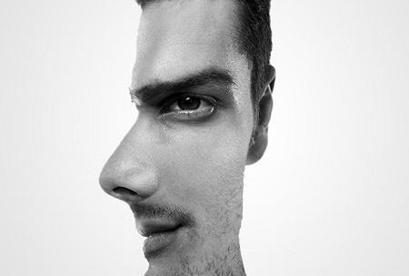 عکس آتلیه نیم رخ