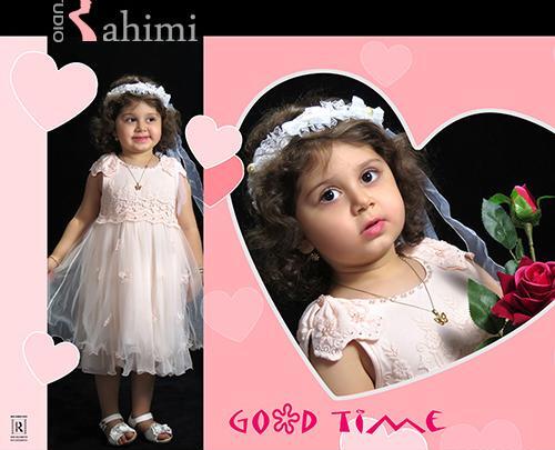 عکس آتلیه دختر ۵ ساله