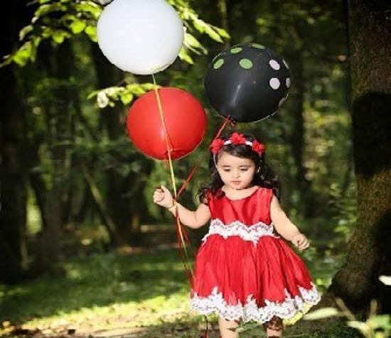 عکس آتلیه تولد دختر بچه
