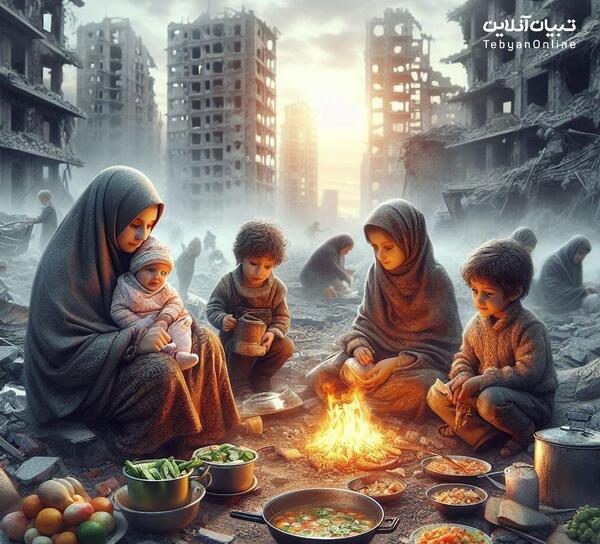 عکس کودکان غزه با هوش مصنوعی