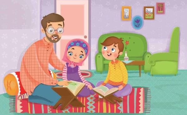 عکس کودک با قرآن