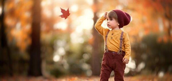 ایده عکس کودک در پاییز