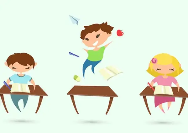 عکس از کودک بیش فعال