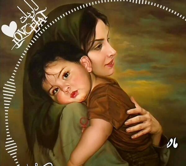 عکس نوشته مادر همه جان و تنم شوق نفس کشیدنم