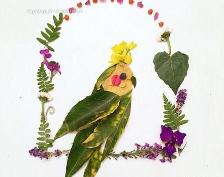 عکس نقاشی گل و گیاه و درخت