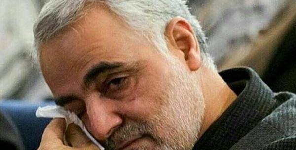 عکس حاج قاسم سلیمانی با مادر