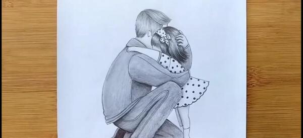 عکس پدر و دختری کارتونی