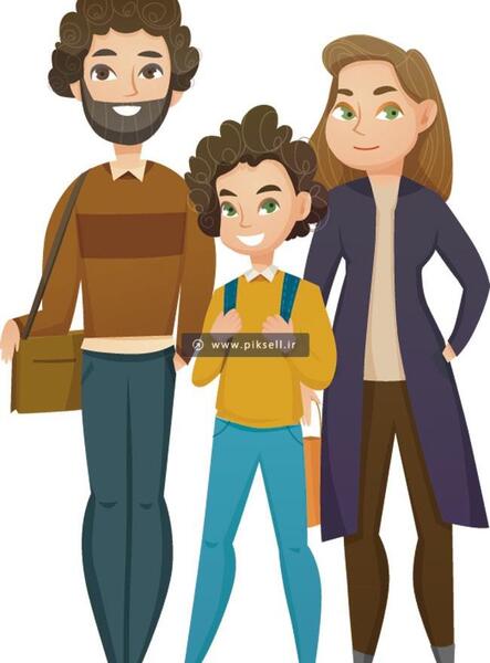 عکس پدر و پسر کارتونی