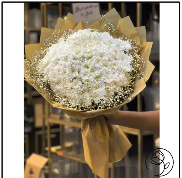 عکس نقاشی دسته گل مینیمال