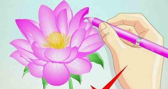 عکس نقاشی گل مردابی