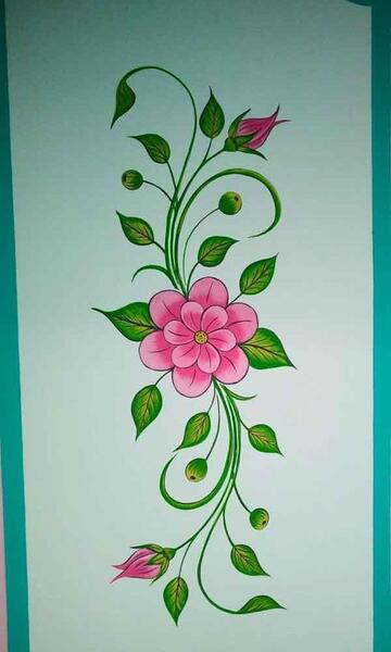 عکس نقاشی گل های مختلف زیبا