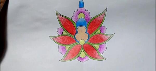 عکس نقاشی گل برای هنر هفتم