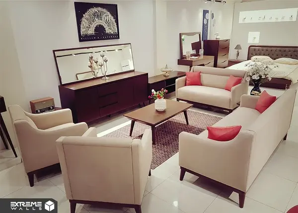 عکس انواع چیدمان مبل راحتی هفت نفره