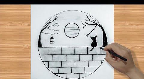 عکس نقاشی دخترانه آسان و ساده زیبا