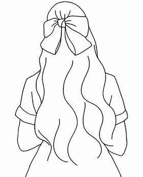 عکس نقاشی دخترانه طراحی آسان و ساده