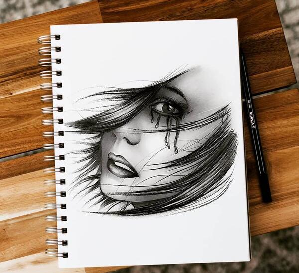 عکس نقاشی دخترانه بامزه سخت