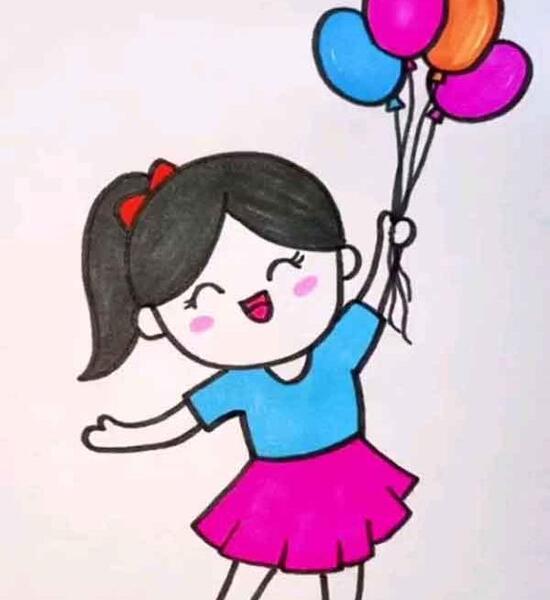 عکس نقاشی دخترانه برای کودکانه
