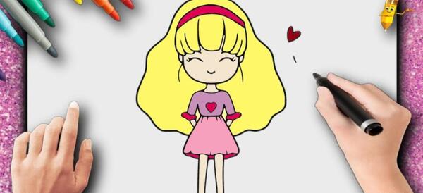عکس نقاشی دخترانه پرنسسی آسان