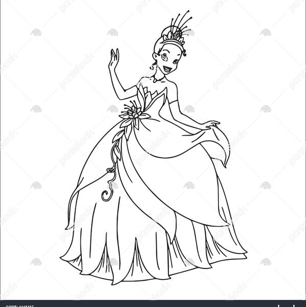 عکس نقاشی دخترانه پرنسسی زیبا