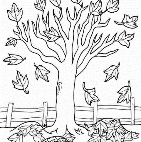عکس نقاشی پاییزی دخترانه ساده