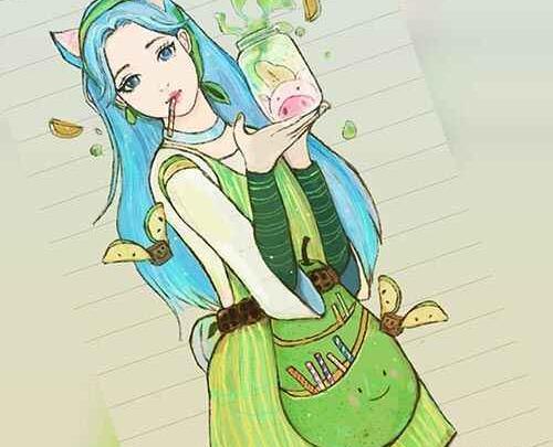 عکس نقاشی دخترانه جذاب و زیبا