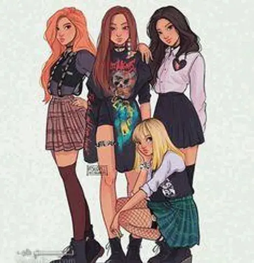 عکس چهار نفره برای گروه کارتونی