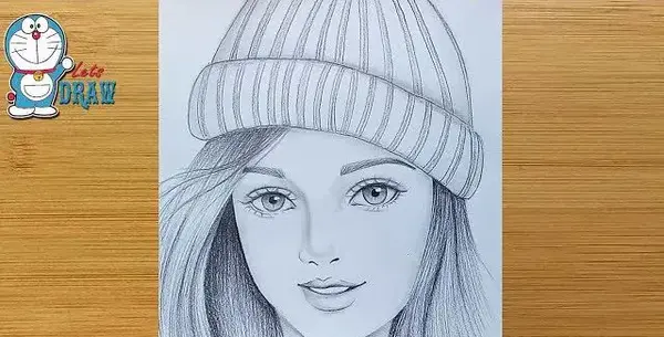 عکس نقاشی دخترانه چهره آسان