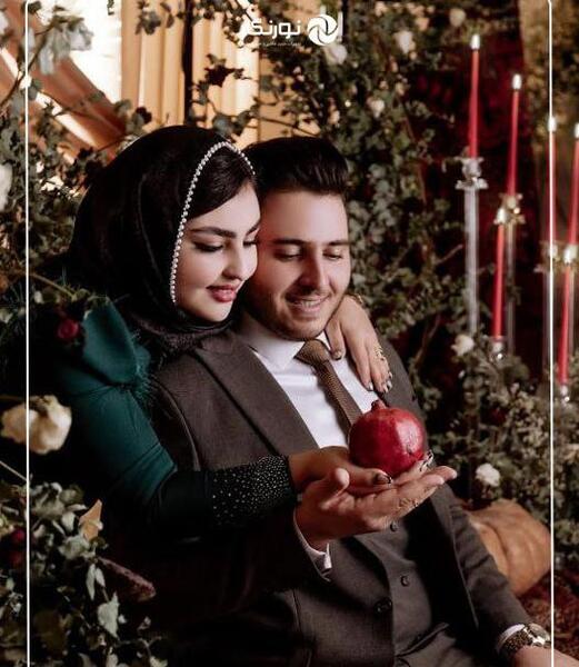 مدل عکس سه نفره یلدایی