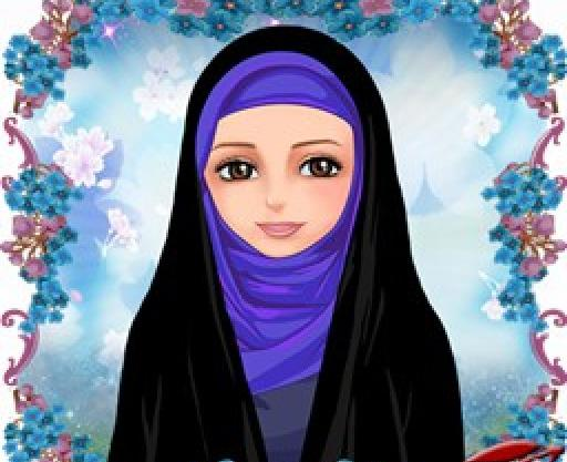 عکس نقاشی دخترانه حجاب آسان
