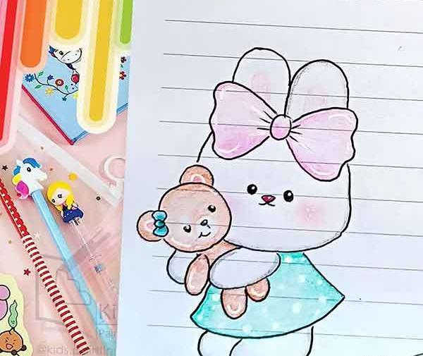 عکس نقاشی دخترانه ی خیلی سخت