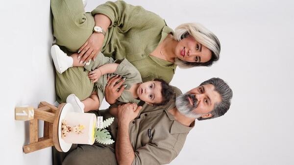 ژست عکس 3 نفره خانوادگی