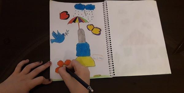 عکس نقاشی دخترانه دستشویی