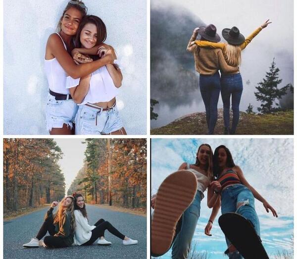 عکس دونفره دوست صمیمی دختر